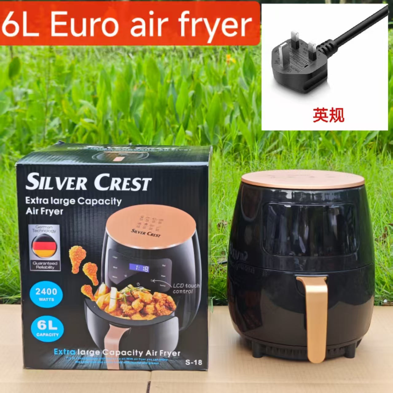 8LAir fryer Multifunctional Smart Touch Screen Oven Large Capacity Air Fryer Electric Fryer French Fries Machine