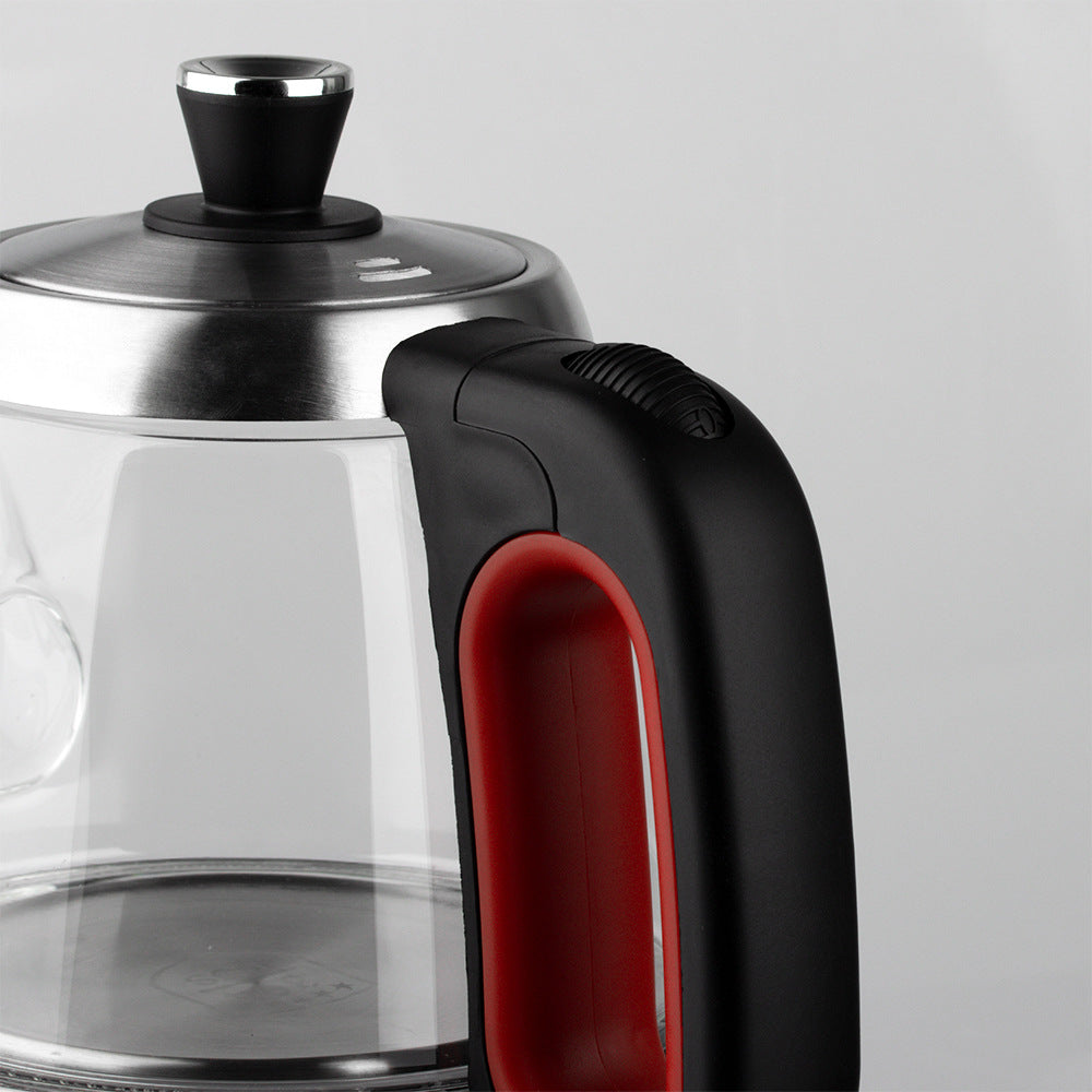 European Standard High Borosilicate Glass Blue Light Electric Kettle Household Health Kettle Automatic Power-off Anti-dry Boiling Kettle 1.2L