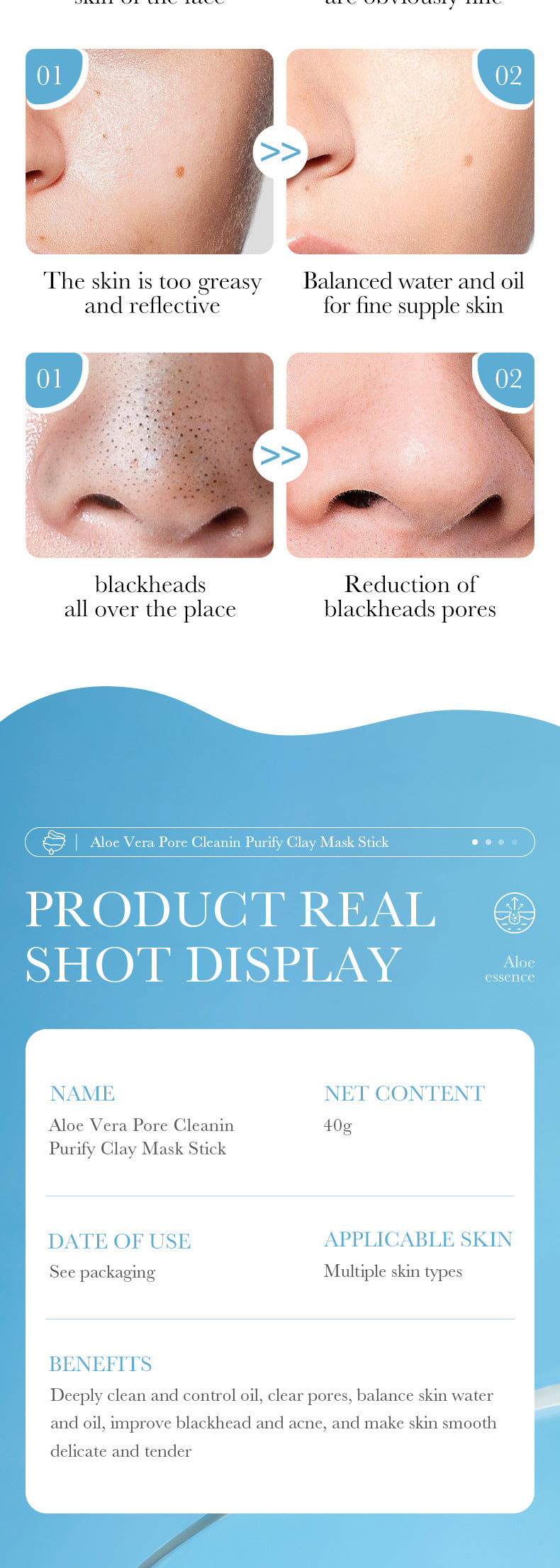 Full English Solid Face Mask40g SADOER Vitamin C Aloe Vera Mugwort Cleansing Mud Mask  Wholesale