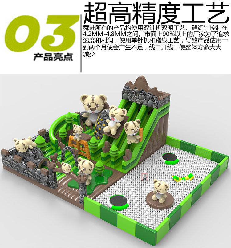 Internet Celebrity New Inflatable Large Castle Manufacturer Slide Trampoline Play Castle Outdoor Stall Inflatable Amusement Equipment