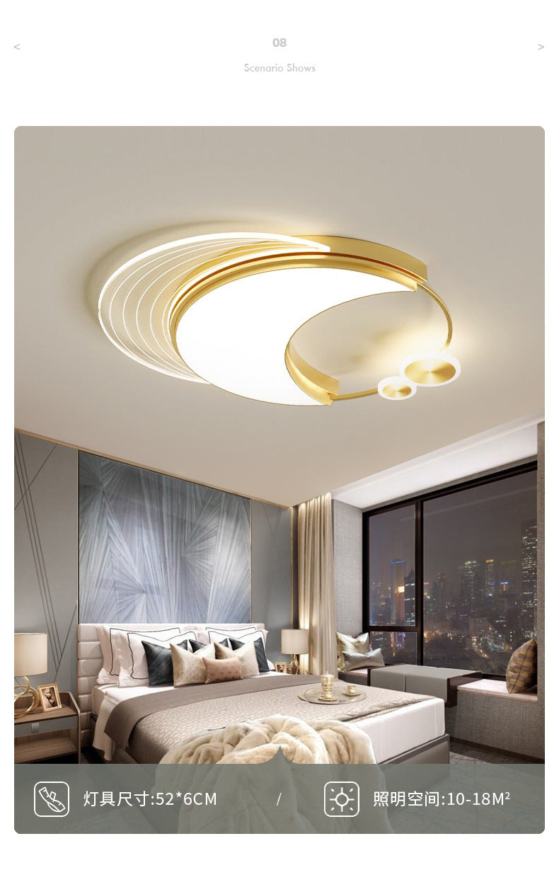 Bedroom lamp warm and romantic creative lighting fixture LED Living Room Home Ceiling Light Fixture Simple Modern Round Room Lamp