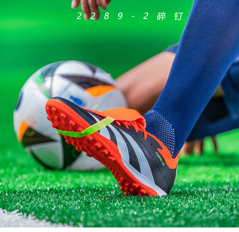 World Cup Football Shoes Men's New Style Grassland Competition AG Spike TF Broken Nails Adult Youth Student Sports Training