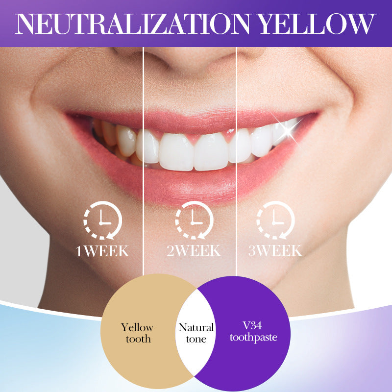 V34Whitening Toothpaste28ml SADOER Clean Teeth Clean Toothpaste Cross-Border Foreign Trade Wholesale