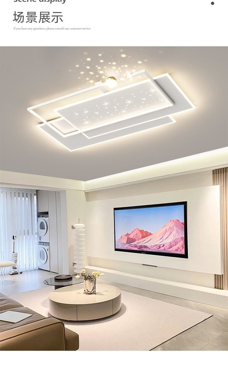 Modern minimalist living room led Ceiling Lamp2024New style main hall lamp wrought iron bedroom lamp high-end dining room lamp