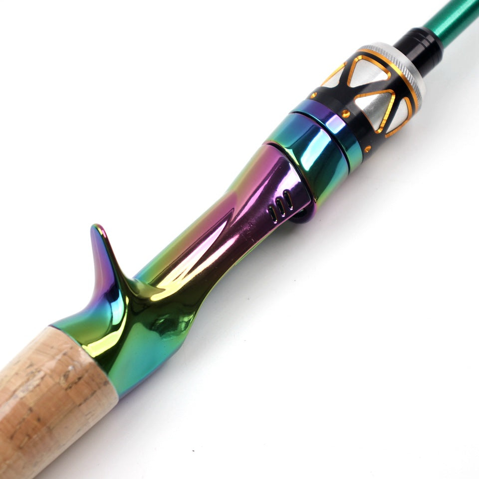 Ultra-short Carbon Fiber Shrink UL Portable Lure Rod Electroplated Telescopic Stream Lure Rod