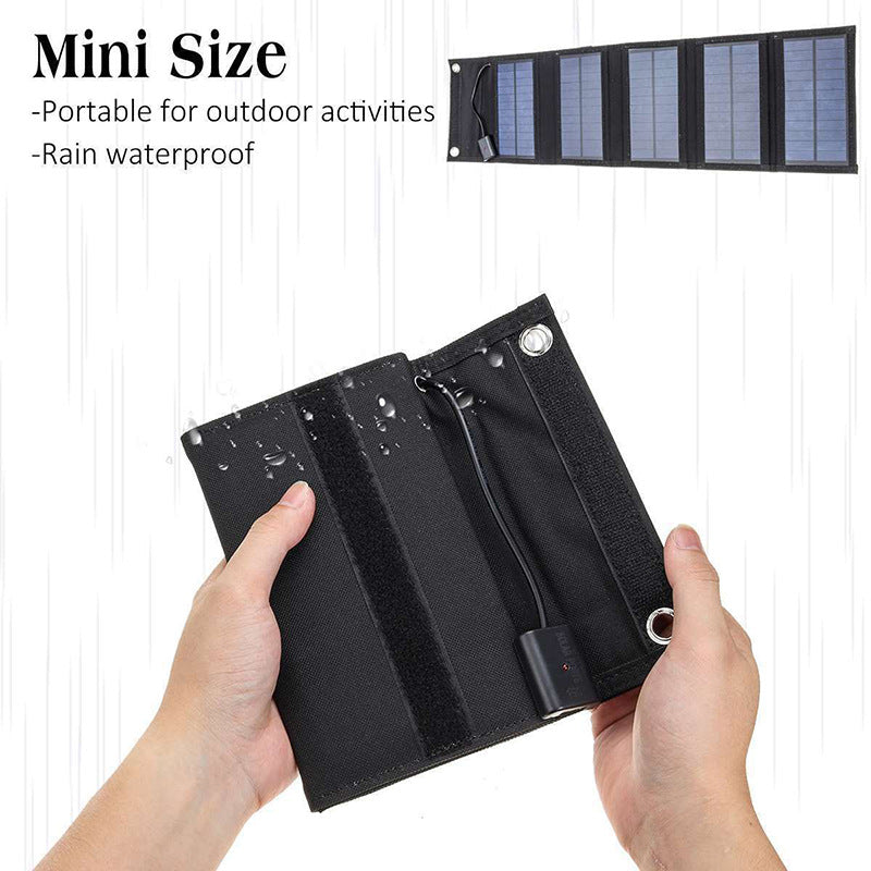 E-commerce 15W 5V USB Output Portable Solar Panel Outdoor Hiking Camping Solar Folding Bag