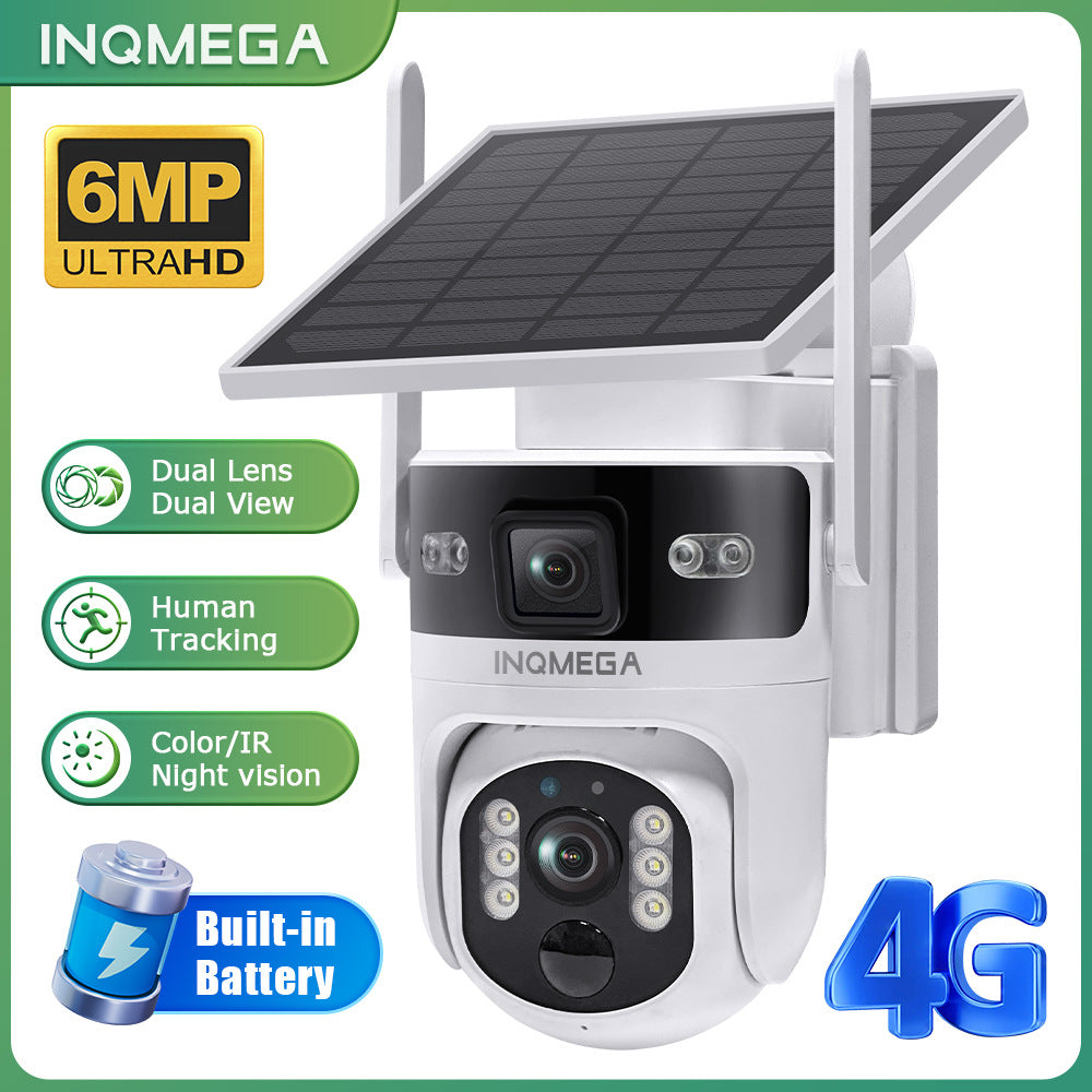 Exclusively for New Private Models4G Solar-powered Camera6MP HD Full Color Low Power Camera Night Vision