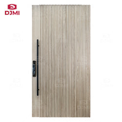 Customized New Front Security Big Modern Villa House  Solid Wood Pivot Doors Exterior Wooden Door Main Entrance