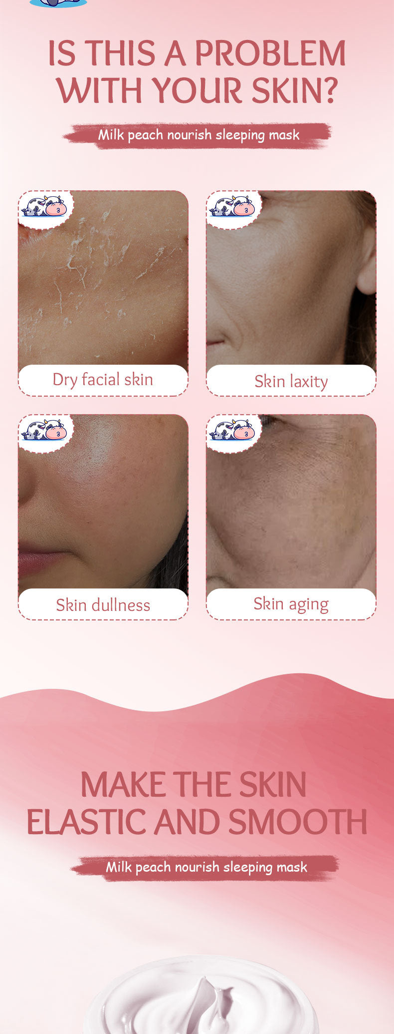 Fruit Mask120gSADOER Milk Nourishing Hydrating Moisturizing Sleeping Mask Cross-Border Wholesale