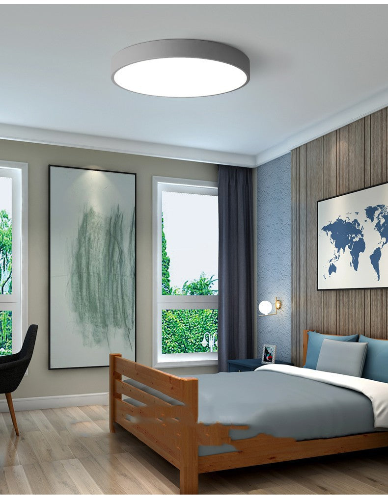 Bedroom Lamp Ceiling Lamp Modern Simple Warm Macaron Lighting led Nordic Round Living Room Children's Room Lamp