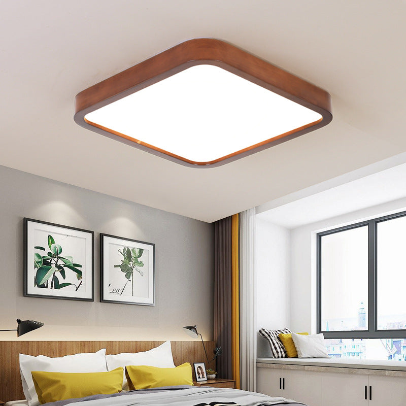 Solid Wood Bedroom Ceiling Light led Modern Simple Walnut Wood Room Lamp Creative Living Room Lamp Home Atmosphere Wholesale