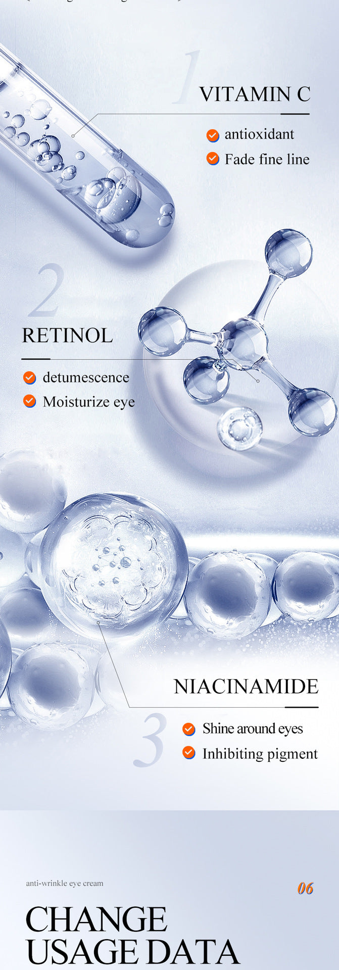 Anti-Wrinkle Eye Cream SADOER Early C Late A Day and Night Light Skin rejuvenating eye cream cross-border wholesale