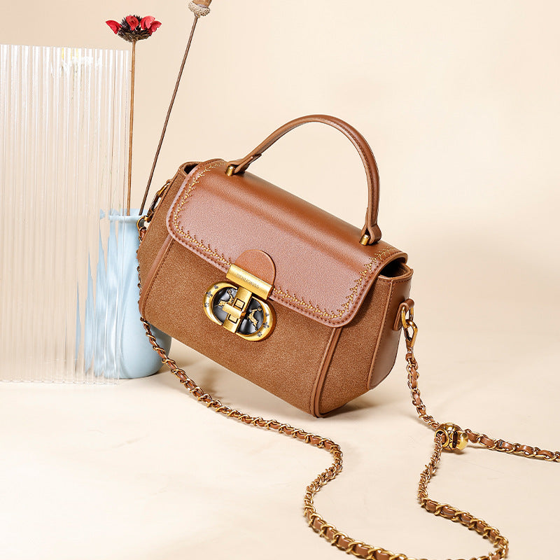 European and American Retro Niche Stylish Small Square Bag Chain New Texture Handbag Fashion Versatile Shoulder Crossbody Bag for Women