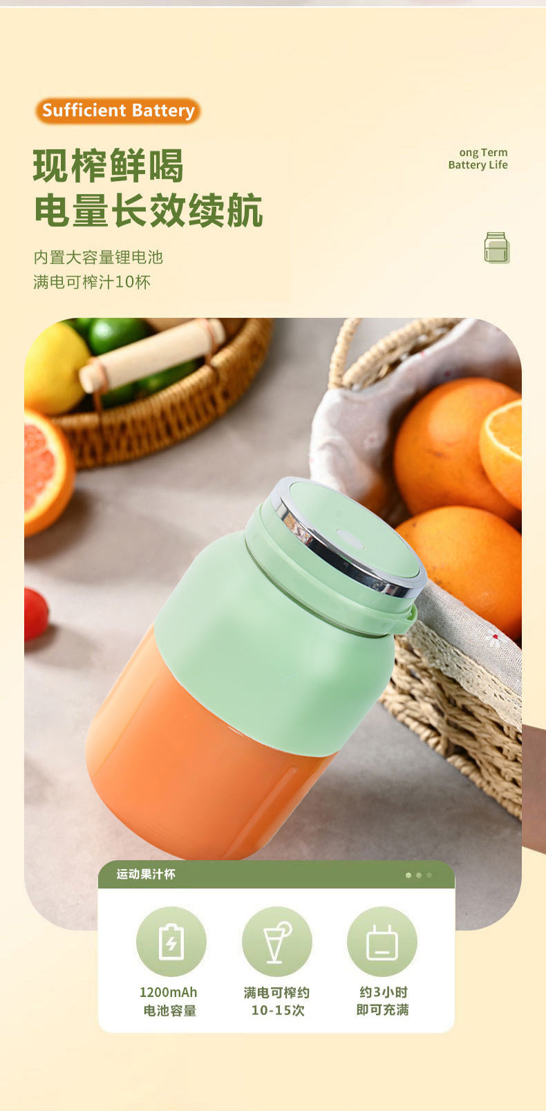 Household Small Portable Juicer Wireless Charging Juicing Cup Summer Electrical Appliances Electric Juice Cup Ton Ton Cup