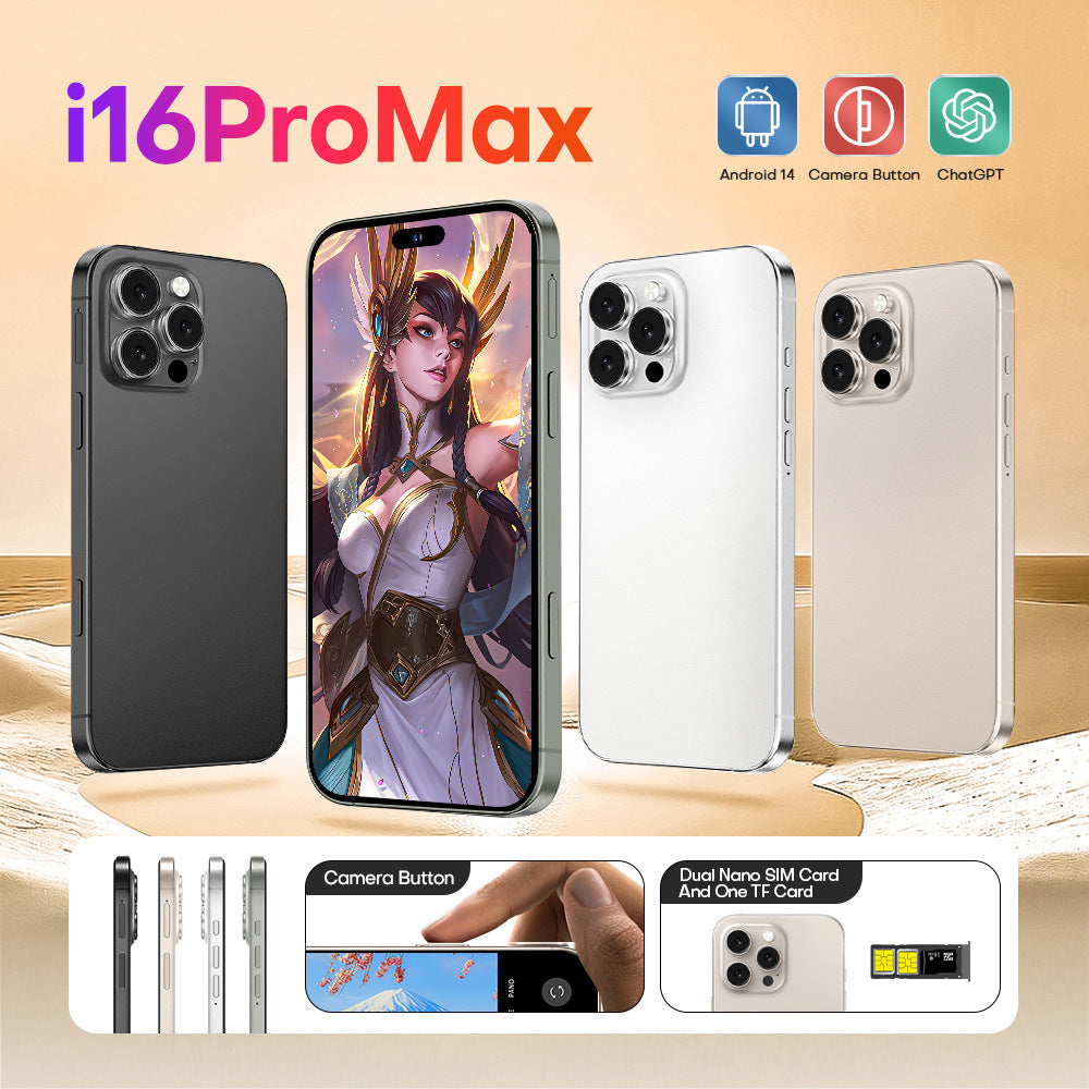 i16 ProMax Android Smartphone16+1T Shopee E-commerce(Popular)