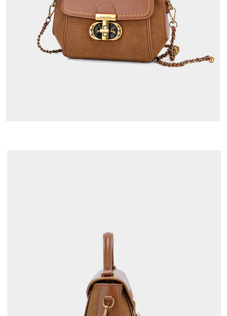European and American Retro Niche Stylish Small Square Bag Chain New Texture Handbag Fashion Versatile Shoulder Crossbody Bag for Women