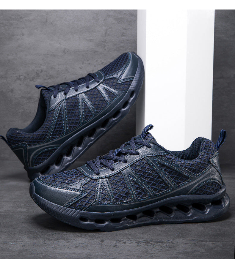 New Men's Running Shoes Large Size Mesh Breathable Casual EVA Lightweight cushioning rebound city commuter shoes