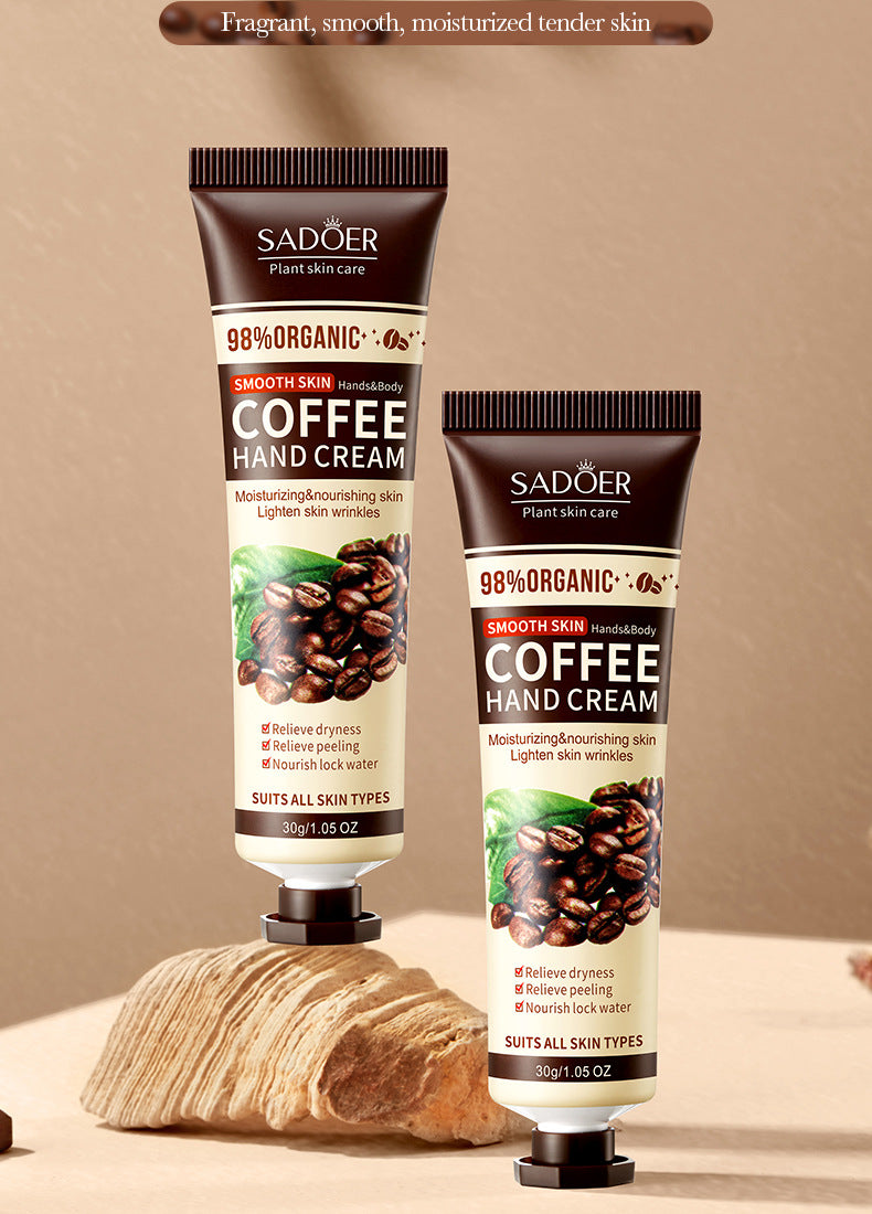 Full English Coffee Hand Cream30g SADOER Moisturizing, anti-chapped, hydrating hand cream for  foreign trade wholesale