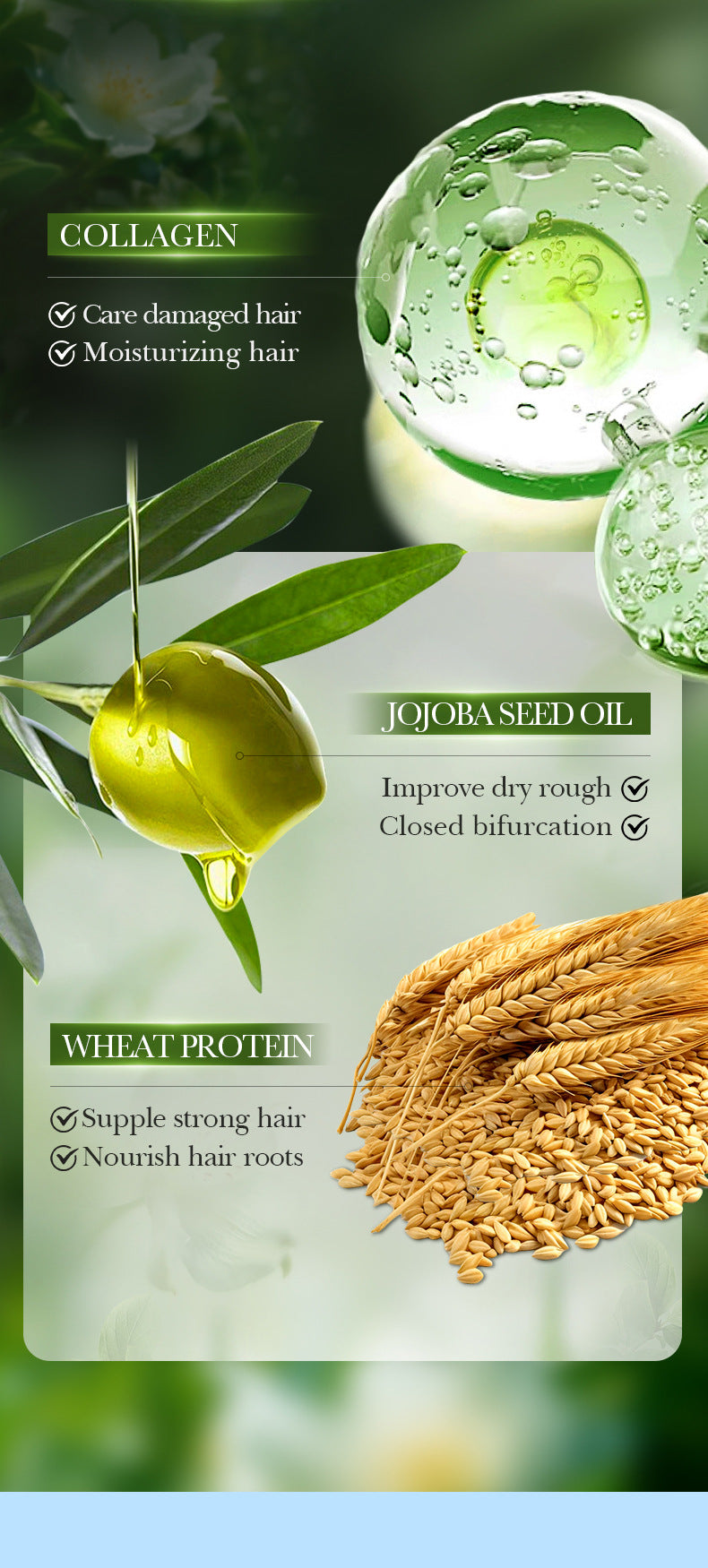 Collagen Smooth Conditioner SADOER Repair and Nourishing Hair Conditioner Cross-Border Wholesale