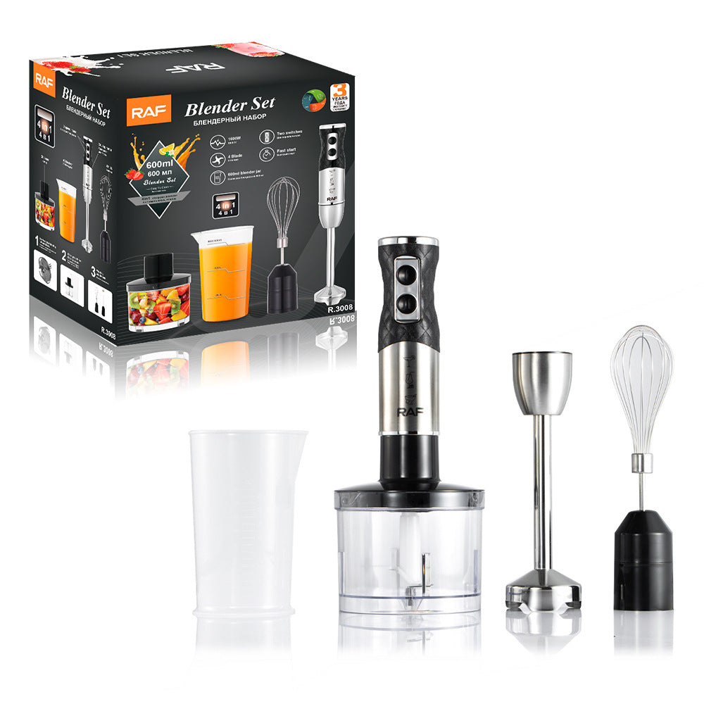 RAF EU Standard Portable Handheld Electric Stainless Steel Cooking Stick Stirrer Household Food Mixer3008