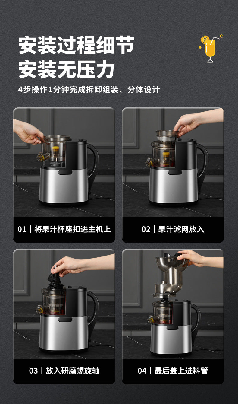 Customized Juicer with Pulp Separator, Small Household Multifunctional Fruit Juicer, Blender