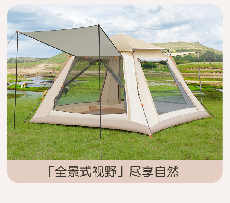 Fully Automatic Quick-Open Tent Outdoor Thickened Windproof Park Camping Portable Foldable Tent Sunshade Windproof