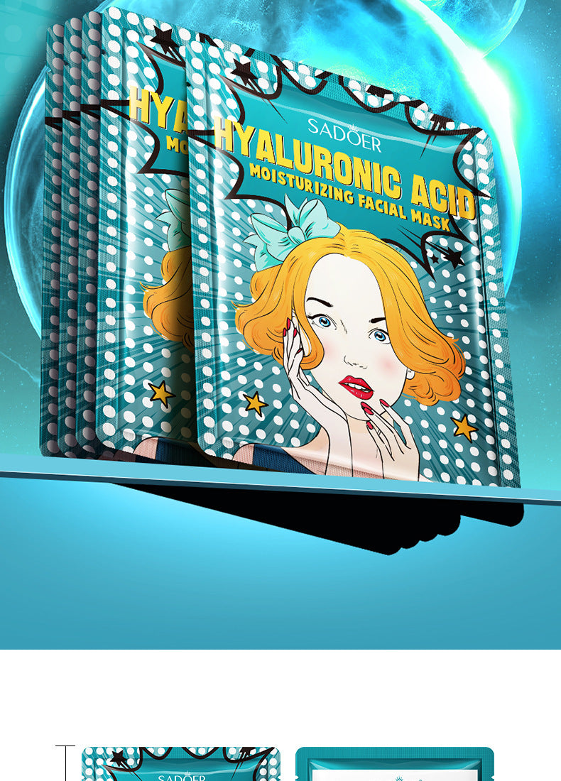 Full English Goddess Mask SADOER Hyaluronic Acid Moisturizing Hydrating Face Mask Sheets Wholesale for  Trade