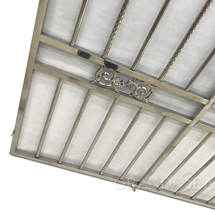 High Security Fix Net for Aluminum Casement Window With Iron Burglar Net