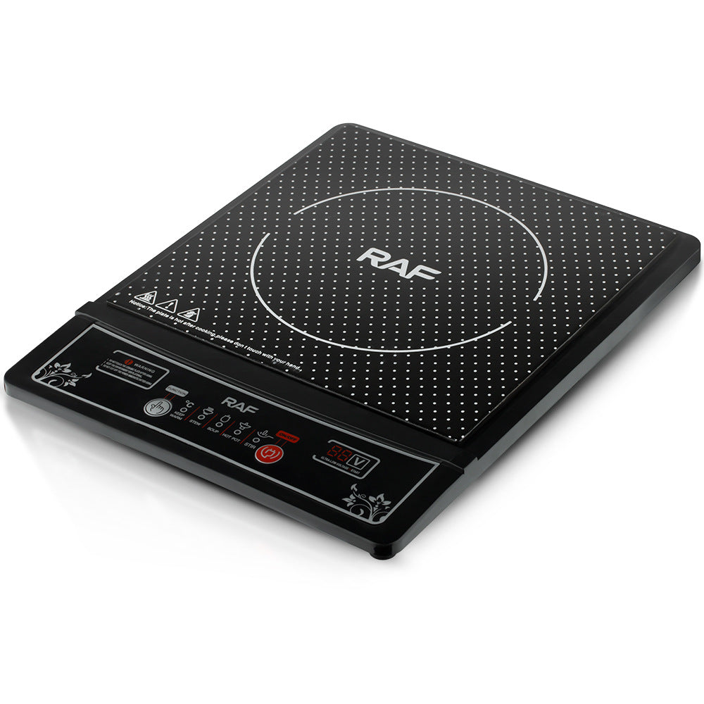 RAF European Standard Induction Cooker Household Button Smart Stir-fry Hot Pot Waterproof Ceramic Panel2000W