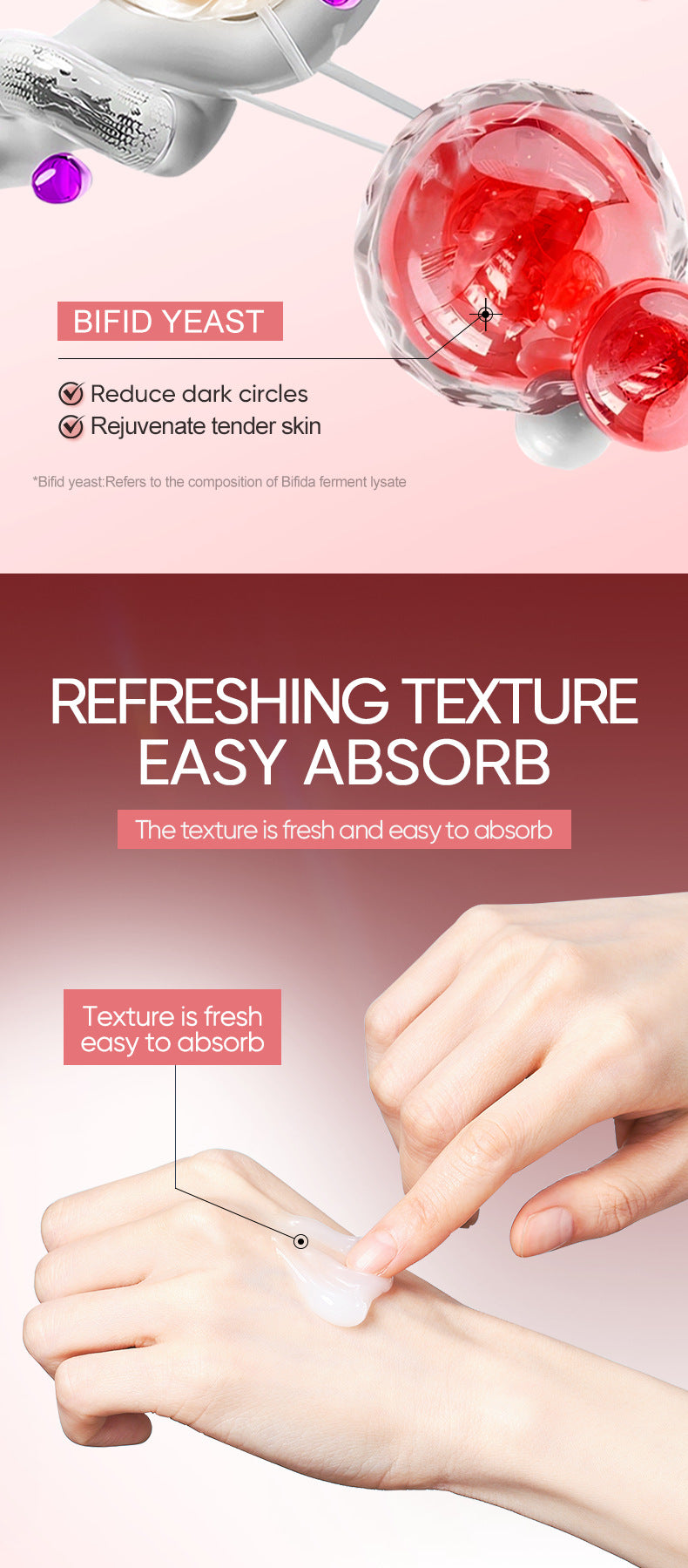 Niacinamide Rejuvenating Eye Cream BIOAOUA Moisturizing Eye Cream Cross-Border Wholesale