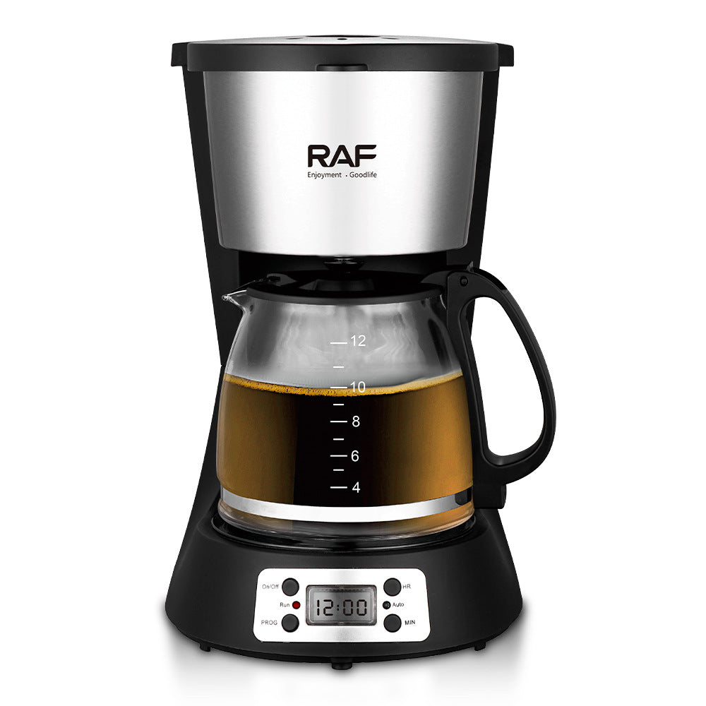 RAF Drip Coffee Maker Household Automatic Integrated Small Coffee Machine EU Plug Office Bedroom Moka Pot