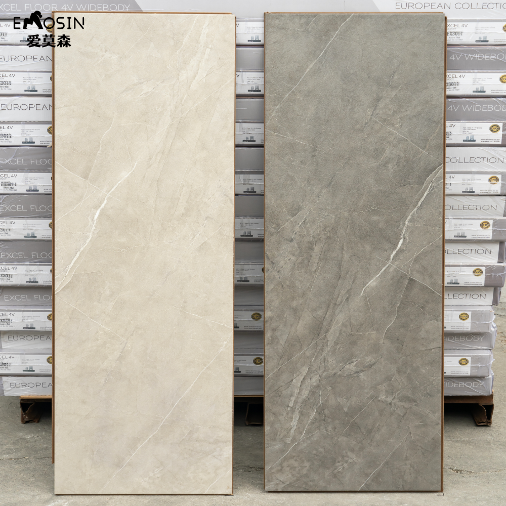 Waterproof Hdf 8mm 12mm High Gloss Marble White Tile Effect Marble Look Laminate Flooring