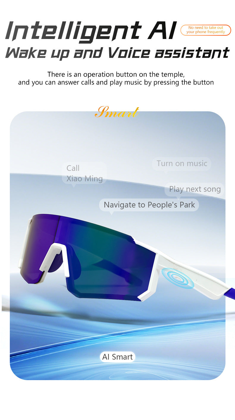 QY01 Pro1Bluetooth Glasses AI Translation Bluetooth Call Music Playback Outdoor Cycling Sports Glasses