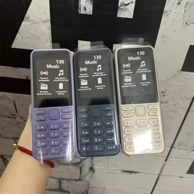 Hot Sale130Elderly Phone 2023Dual SIM Non-Smartphone2G Elderly Straight Button Phone