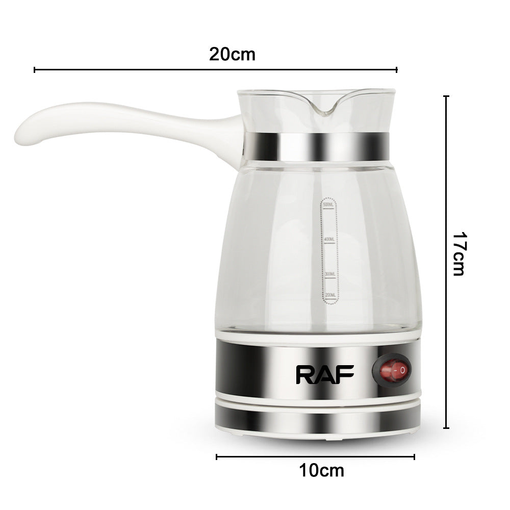 RAF New European Standard Electric Coffee Kettle Water Kettle Heating Transparent Kettle