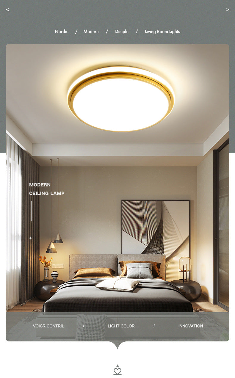 led Ceiling Lamp Master Bedroom Lamp Cozy Modern Minimalist Children's Room Lamp Creative Personality Room Lamp Ceiling Light Fixture