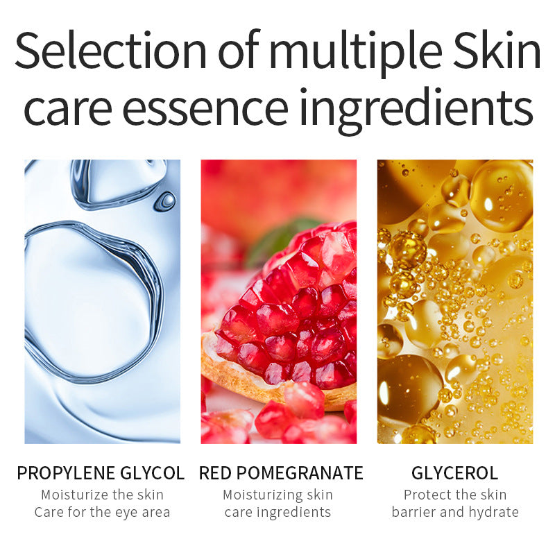 Gold Eye Mask Patch ZOZU Red Pomegranate Hydrating and Moisturizing Tablets Cross-border foreign trade eye care wholesale