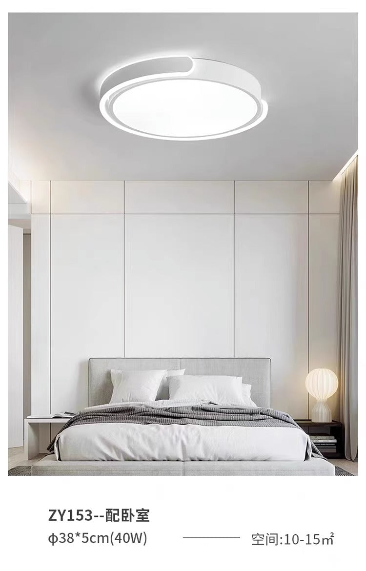 Ceiling Light Full Spectrum Living Room Light Modern Simple Large Light Hall Main Light White Ultra-thin Rectangular Zhongshan Lighting Fixture