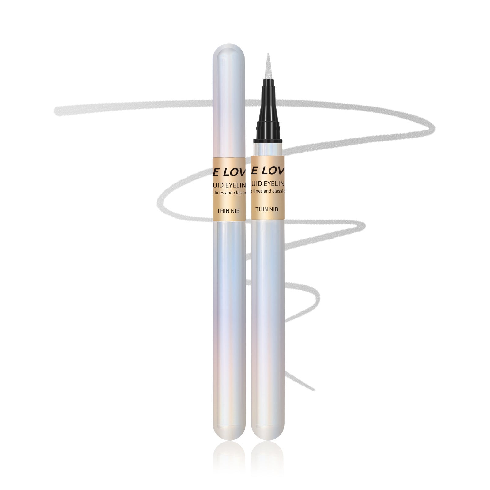 SHELOVES Eyeliner Pen Color Brown Ultra-fine Quick-drying Long-lasting Waterproof Non-smudging Genuine Eyeliner Pen