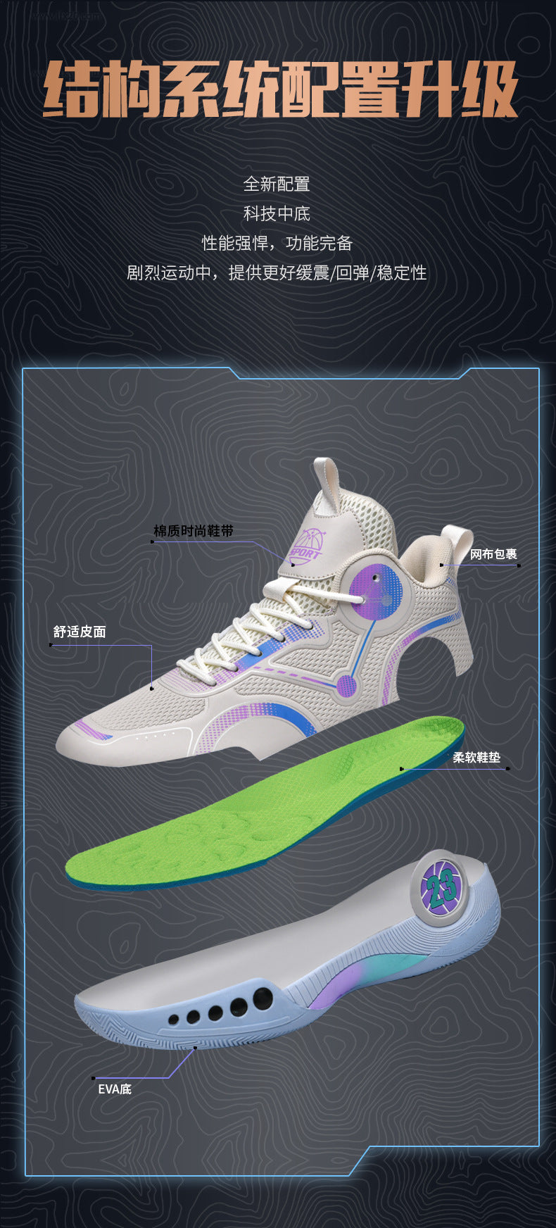 Spring Festival New Couple Casual Basketball Shoes Fashion Combat Boots Wear-resistant Shock-absorbing Campus Student Training Competition Sneakers