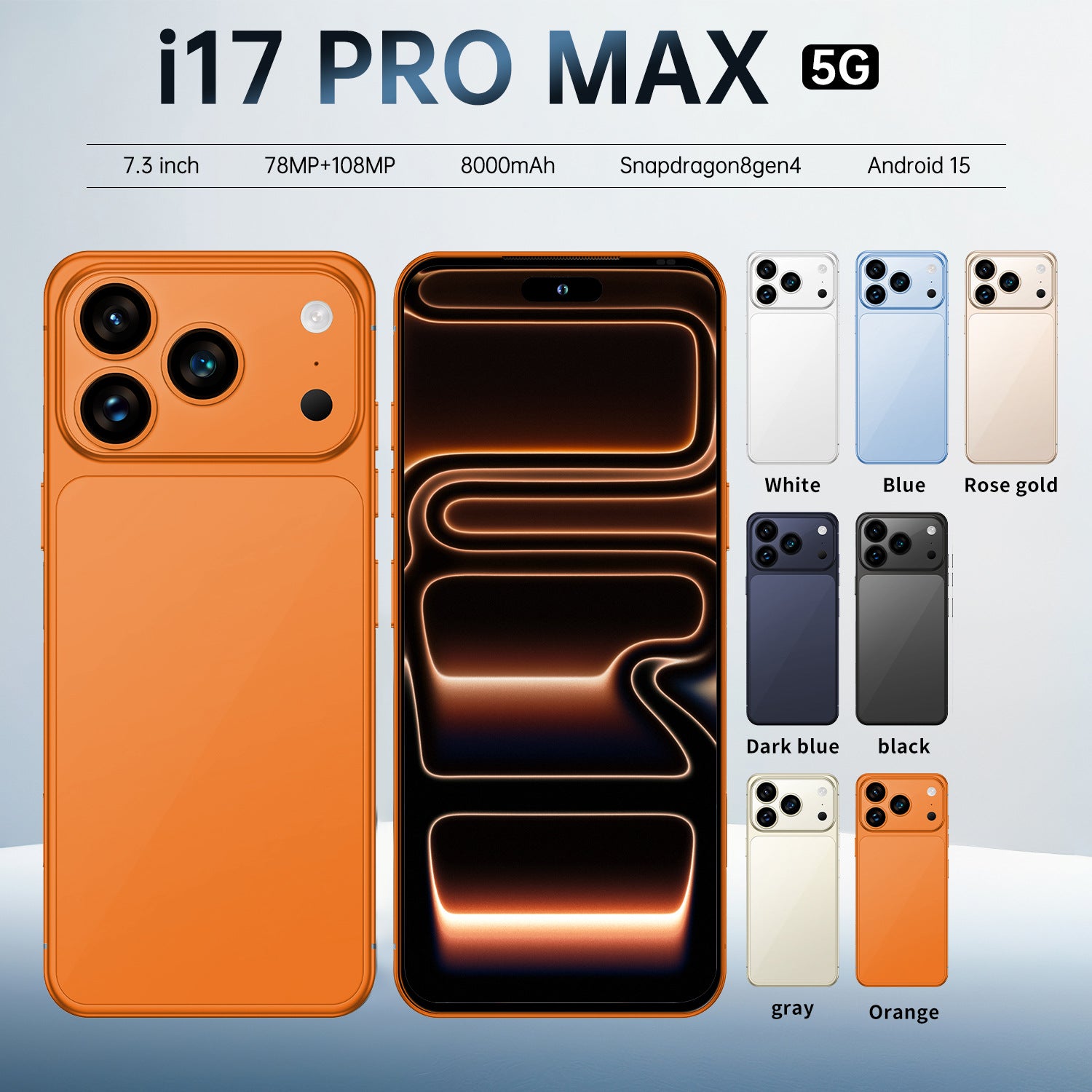 Hot selling product i17 Pro Max Android Smartphone16+1T Factory Direct Sales Mobile Phones