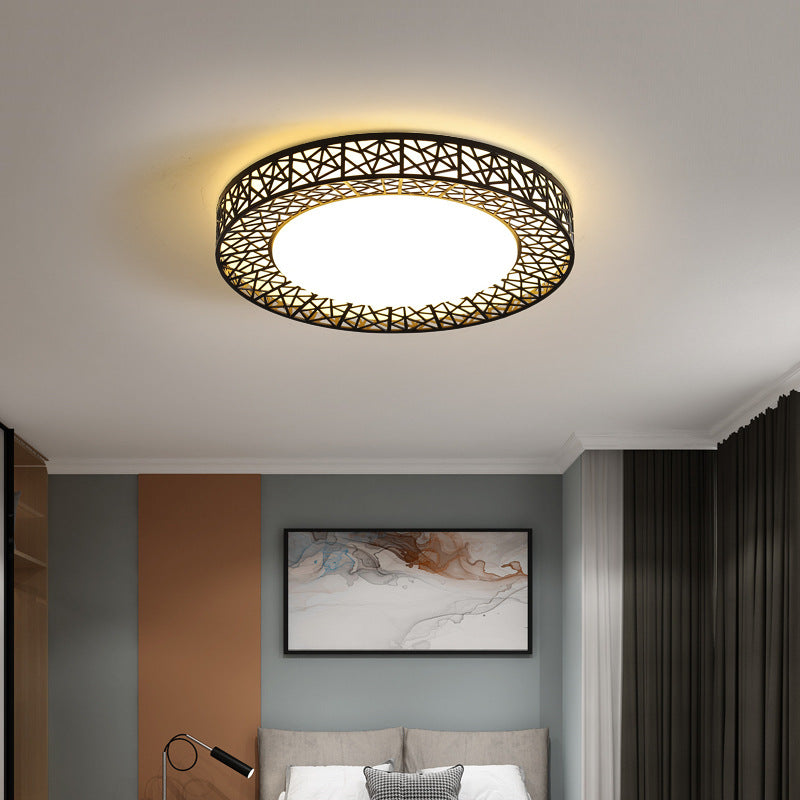 Lamp in the living room LED Ceiling Lamp2025Round Full Spectrum Bedroom Living Room Dining Room Lighting Bird's Nest Lamp Corridor