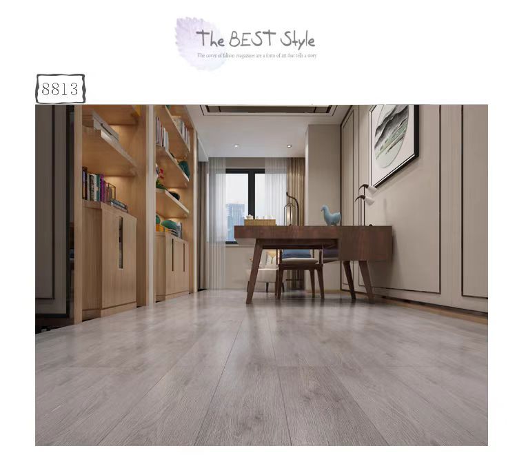 PVC Self-Adhesive Plastic Floor Stickers for Commercial Use in Bedrooms and Hallways, Indoor Renovation, Special for Cement Floors, Waterproof and Wear-Resistant