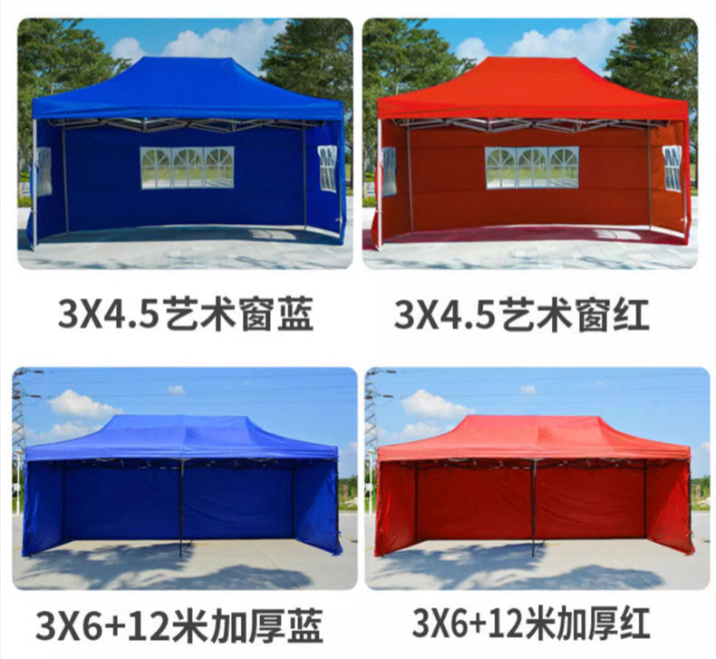 Street Vendor Square Tent Windproof Cover Outdoor Four-Corner Sunshade Rainproof Warm Windproof Transparent Cover Wholesale
