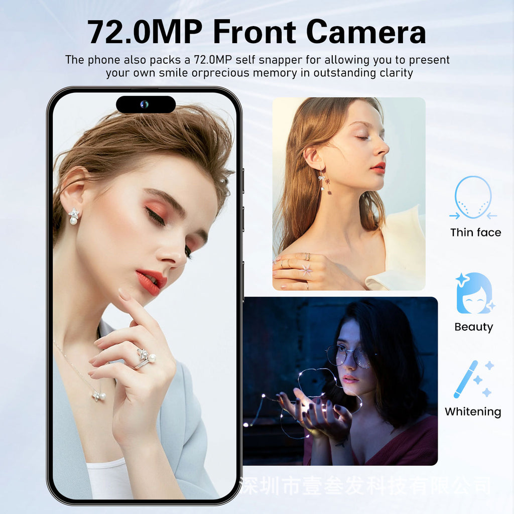 I15 ProMax Lingdong Island4+64G 6.5Inch Large Screen True4G Octa-Core Smart New Phone