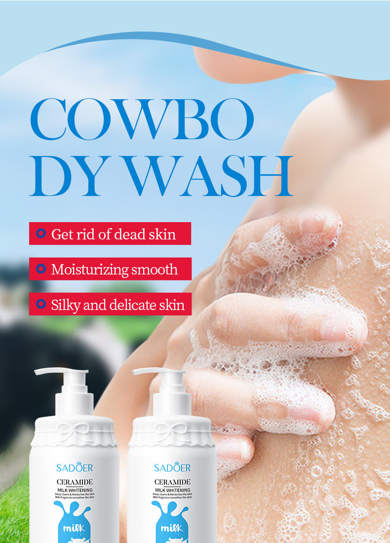 Milk Body Wash SADOER Hydrating, smooth, clean fragrance body wash for cross-border foreign trade wholesale