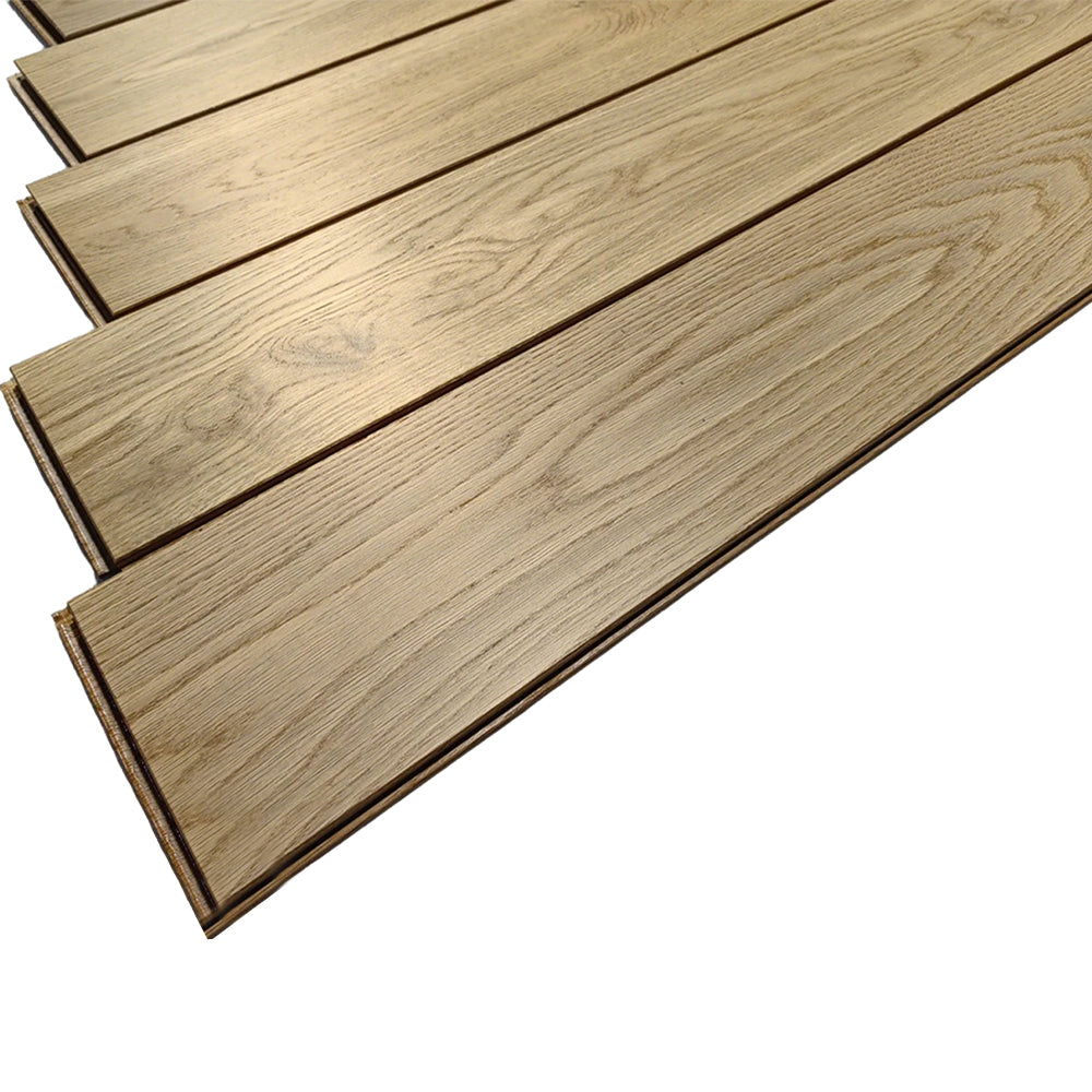 18mm Waterproof Moisture-Resistant Oak Hardwood Flooring Custom Size for Kitchen Bathroom Living Areas & Outdoor Use