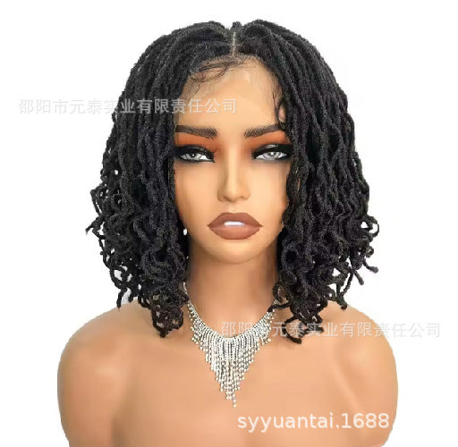 Black Full Lace Synthetic Dread lock Wig For African Women