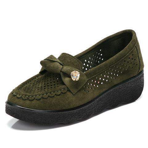 Spring and Autumn Old North Cloth Shoes Shallow Mouth Rocking Single Shoes Platform Thick Sole Loafers Wedge Women's Shoes Black Work Shoes41