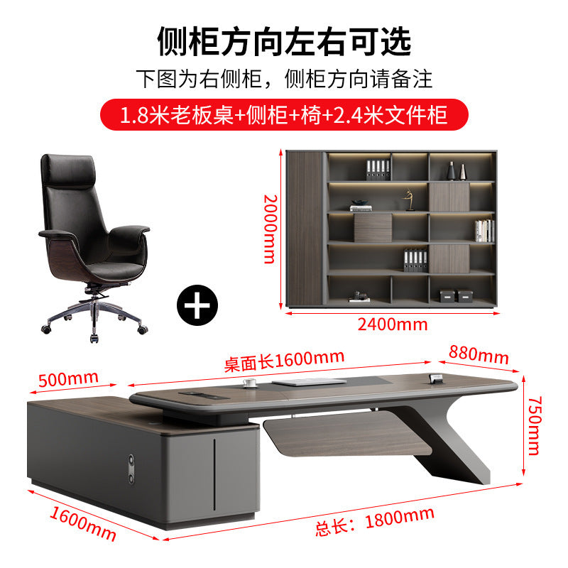 Painted Office Desk Executive Desk President Leader Chairman Boss Desk Office Manager Desk Office Desk and Chair Set